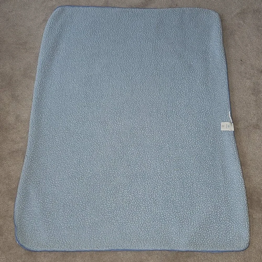 Cloud Island Blue White Stars Baby Blanket Fleece Sherpa Soft